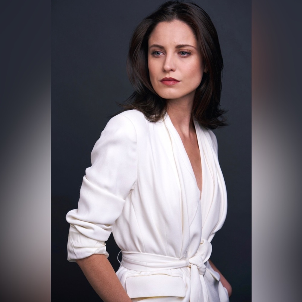 White IRO Blazer with Belted Waist